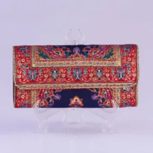 persian bag - handmade wallet - woven fabric